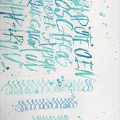 Mi Proyecto del curso: Caligrafía con tiralíneas. Fine Arts, and Calligraph project by Marine Hartfiel - 03.30.2020