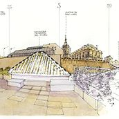 Panorama Museo Carmen Thyssen. Drawing, and Architectural Illustration project by Luis Ruiz Padrón - 03.30.2020