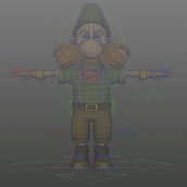 Proyecto del curso: Introducción al rigging para animación. Rigging project by Max Ponce Esparza - 04.08.2020