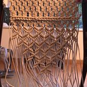 Mi Proyecto del curso: Macramé: nudos básicos y complejos . Un projet de Macramé de Alejandra Escalante Escobar - 30.03.2020