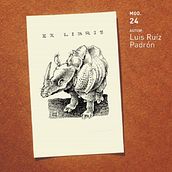 Ex libris. Drawing project by Luis Ruiz Padrón - 03.30.2020
