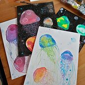 Meu projeto do curso: Técnicas modernas de aquarela. Un projet de Aquarelle de Ana Rita Pereira - 31.03.2020