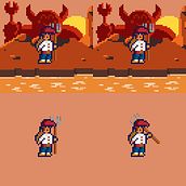 Mi Proyecto del curso: Animación de personajes en pixel art para videojuegos . 2D Animation, Character Animation, Game Development, and Pixel Art project by Gemel Aixut - 03.31.2020