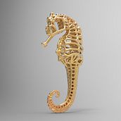 Hipocampo.. 3D, Jewelr, and Design project by jordigarciapons - 03.31.2016