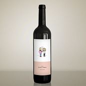 Etiqueta de vino para boda. Ilustração tradicional projeto de Guillermo García - 31.03.2020
