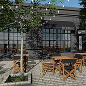 Proyecto del curso: Diseño de interiores para restaurantes. 3D Animation, and Architecture project by Vanina Alejandra Ghisolfo - 03.31.2020