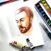 My project in  Watercolor Portrait Notebook course. Portrait Drawing, Sketching, and Watercolor Painting project by irinanikey - 03.31.2020