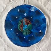 Proyecto bordado y acuarela. Embroider project by Tamara - 04.03.2020