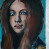 Portret. Drawing project by Luminita Codrescu - 04.01.2020