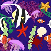 My project in Illustrated Pattern Design course. Digital Drawing project by chibi_fr - 04.01.2020