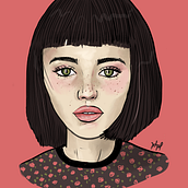 Meu projeto do curso: Ilustração digital com o Procreate. Portrait Drawing project by Danilo Linhares - 04.05.2020