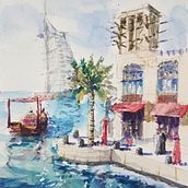 My project in Architectural Sketching with Watercolor and Ink course. Architectural Illustration project by a2javillo - 07.24.2020
