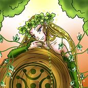 Anjanas de Cantabria . Traditional illustration project by Andrea Obregón Mantecón - 04.02.2020