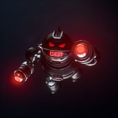 Mi Proyecto del curso: Composiciones con Cinema 4D y OctaneRender - Happy/Angry Bot. Un projet de 3D de Juan Delgado - 02.04.2020