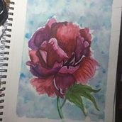 My first flower. Un proyecto de Ilustración tradicional de Joshaun Parker-Williams - 03.04.2020