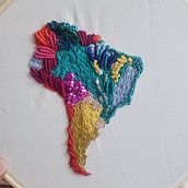 My project in Fashion Design: Painting and Embroidering Garments course. Embroider project by hello - 04.04.2020