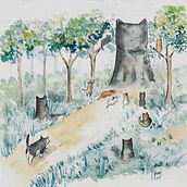 Mi Proyecto del curso: Ilustración en acuarela con influencia japonesa. Children's Illustration project by Tamara Cea - 04.03.2020