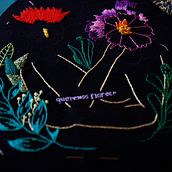 Queremos florecer, no desaparecer. Embroider project by Andre Álvarez Oliva - 04.03.2020