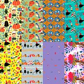 Over the Garden Wall: Diseño de patrones ilustrados. Graphic Design, Traditional illustration, and Pattern Design project by Rocio Barboza - 04.03.2020