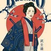 "Bushido" Hugo Giner©2020. Un proyecto de Bellas Artes, Concept Art, Creatividad, Dibujo, Dibujo artístico, Dibujo de Retrato, Dibujo digital, Diseño, Diseño de carteles, Diseño de moda, Diseño de personajes, Diseño digital, Diseño gráfico, Ilustración tradicional, Ilustración digital, Ilustración vectorial, Instagram, Marketing y Publicidad de Hugo Giner - 04.04.2020