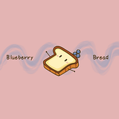 Blueberry Bread - WeChat Sticker Pack Project. Digital Drawing project by Sherry Liu - 04.04.2020