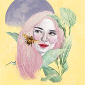 My project in Illustrated Portrait in Watercolor course. Un proyecto de Dibujo artístico, Diseño, Ilustración digital, Ilustración tradicional y Dibujo de Retrato de yaseka_art - 04.04.2020
