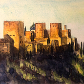 My project in Architectural Sketching with Watercolor and Ink course. Watercolor Painting project by Irakli Chkheidze - 04.04.2020