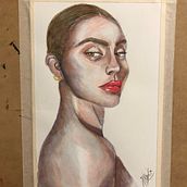 Mi Proyecto del curso: Retrato artístico en acuarela. Street Art, and Watercolor Painting project by Martha Carlos - 04.05.2020