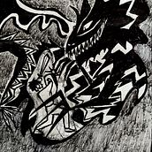 Jabberwocky. Comic, and Traditional illustration project by Anakarina Robles Trujillo - 04.05.2020