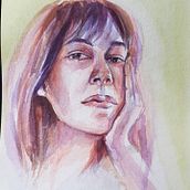 Mi Proyecto del curso: Retrato artístico en acuarela. Fine Arts project by Nieves Castro Lara - 04.05.2020