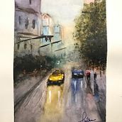 Iniciando noviazgo con acuarela . Projekt z dziedziny Sztuka miejska użytkownika 1973sirwilliam - 05.04.2020