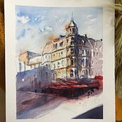 An attempt was made. Watercolor Painting project by Julia Cooper - 04.05.2020