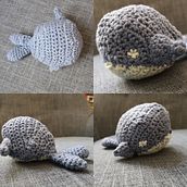 Proyecto final amigurumi&i: ballena. Fiber Arts project by Vero Gutiérrez - 04.05.2020