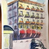 My project in Architectural Sketching with Watercolor and Ink course.. Sketching project by ivankappa - 04.12.2020