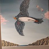 My project in Introduction to Surrealist Oil Painting course. Pintura a óleo projeto de Manuel Dias - 29.01.2021