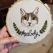 Meu projeto do curso: Needle painting para principiantes. Un progetto di Ricamo di Raquel Figueiredo - 06.04.2020
