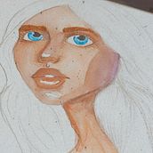 Mi Proyecto del curso: Retrato ilustrado en acuarela . Een project van Traditionele illustratie van Micaela Villavicencio Crespo - 06.04.2020