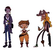 Proyecto de Ilustración: Piratas Universitarios.. Un proyecto de Diseño de personajes e Ilustración tradicional de Sara Zarama Ortiz - 09.04.2020