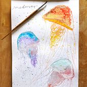 Mi Proyecto del curso: Técnicas modernas de acuarela. Traditional illustration project by Andrea Rodríguez - 04.06.2020
