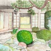 Mi Proyecto del curso: Ilustración en acuarela con influencia japonesa. Un progetto di Disegno e Pittura ad acquerello di Daniela Hugo - 07.04.2020