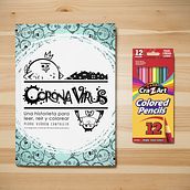 CORONA VIRUS. Una historieta para leer, reír y colorear.. Un proyecto de Cómic, DIY, Educación, Ilustración infantil e Instagram de Pedro Verdún Cantalejo - 07.04.2020