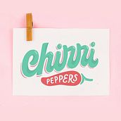 Chirri Peppers Logo redisign. Br, ing e Identidade, Design de logotipo, H, Lettering, e Lettering projeto de Caro Marando - 07.04.2020