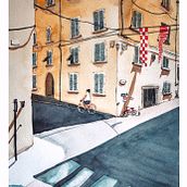My project in Architectural Sketching with Watercolor and Ink course. Watercolor Painting project by Ania Jankowski - 04.07.2020