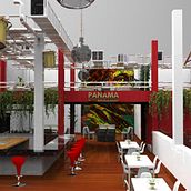  Diseño de interiores para restaurantes Panamá. 3D project by Juan Alberto Camacho Z - 04.07.2020