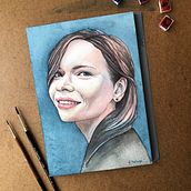 My project in Artistic Portrait with Watercolors course Ein Projekt aus dem Bereich Aquarellmalerei von alexandra_shatskaya - 12.04.2020