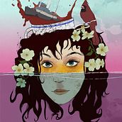 “Luckily I don’t have dreams anymore.”. Digital Illustration, and Painting project by DAVID SHANKLIN - 04.07.2020
