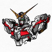 Ilustração Digital - GUNDAM MOBILE SUITE Ein Projekt aus dem Bereich Digitale Zeichnung von Guilherme Medeiros - 08.04.2020