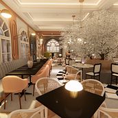 Mi Proyecto del curso: Diseño de interiores para restaurantes . % Maria Virginia Medina tarafından hazırlanan 3D, Mimarlık, Ve İç Mimarlık projesi - 04.08.2020