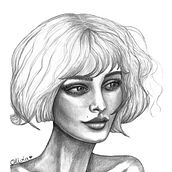 Lucía - retrato al grafito . Drawing, and Pencil Drawing project by Oli - 04.08.2020
