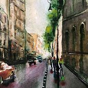 Mi Proyecto del curso: Paisajes urbanos en acuarela . % Eva Perez tarafından hazırlanan Sulubo, Ve a Resim projesi - 04.08.2020